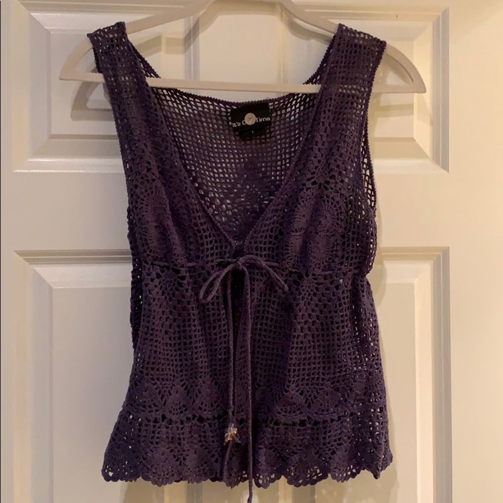 2 Crocheted vests